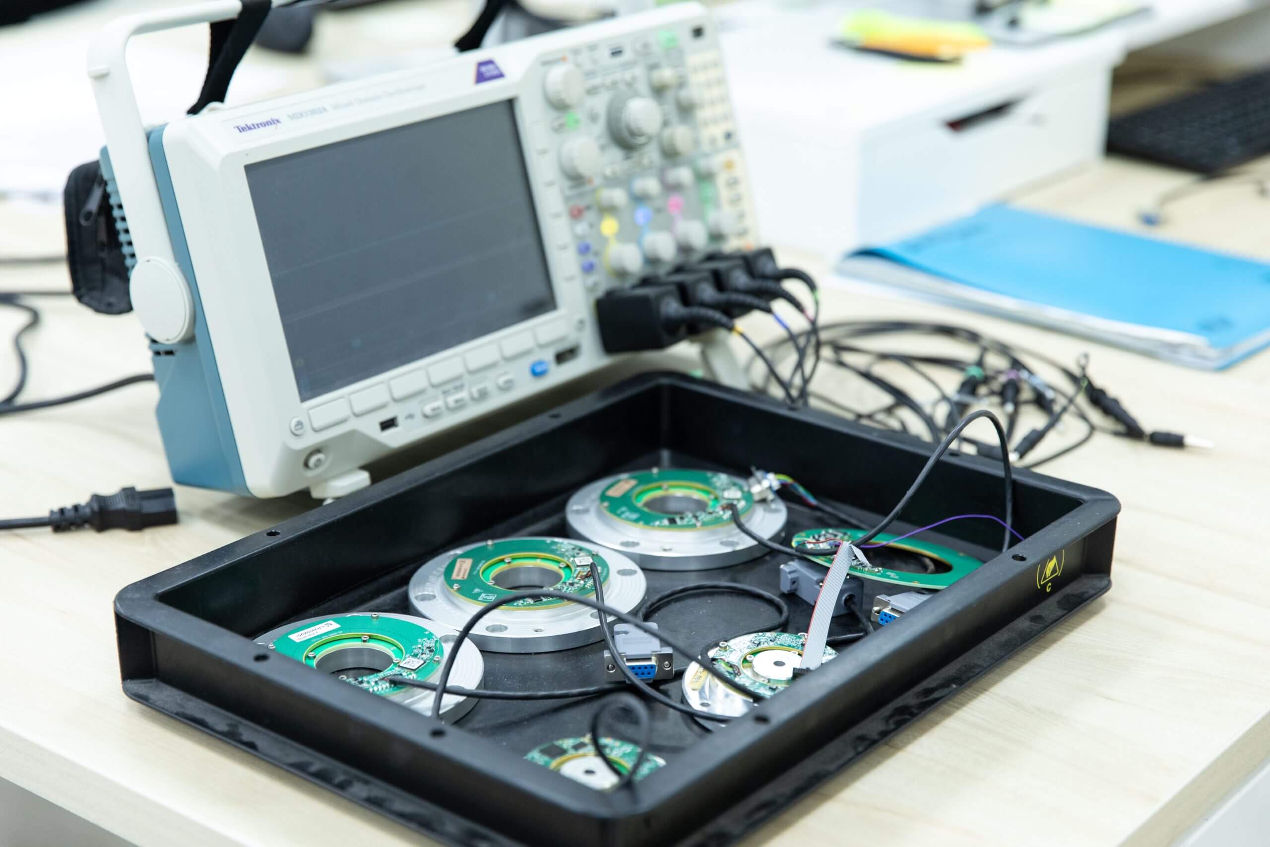 Netzer precision rotary encoder technology assembly showcasing compact design and unmatched precision for mission-critical applications.