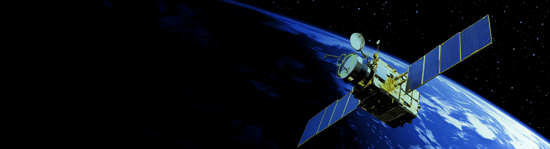Satellite equipped with Netzer Space Encoders orbiting Earth in a harsh space environment- high-precision space encoders