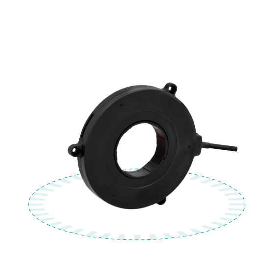 Through-hole rotary encoder DS-70 — hollow-shaft absolute rotary encoder with contactless sensing. Absolute Rotary Encoder DS70