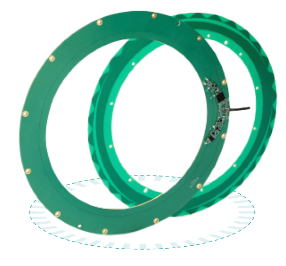 High temperature rotary encoder providing contactless, absolute feedback for robotics and machinery operating in extreme environments. Absolute Rotary Encoder VLT