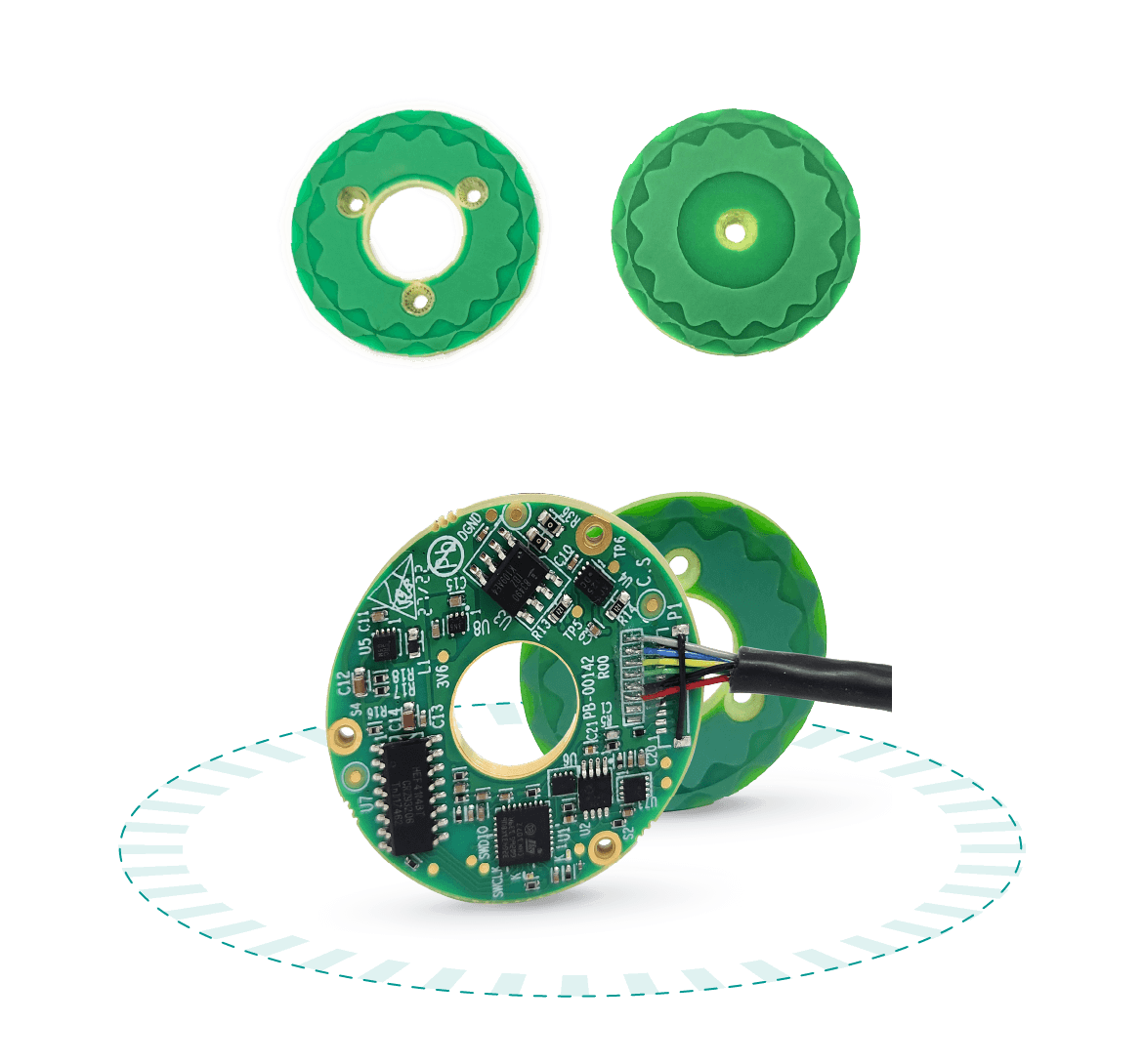The VLP-35 small absolute encoder delivers 17-19 bit resolution and ±0.035° accuracy. Absolute Rotary Encoder VLP35