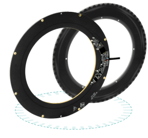 Servo motor encoder VLS-170 with up to 23-bit resolution and ±0.006° accuracy. Absolute Rotary Encoder VLS170