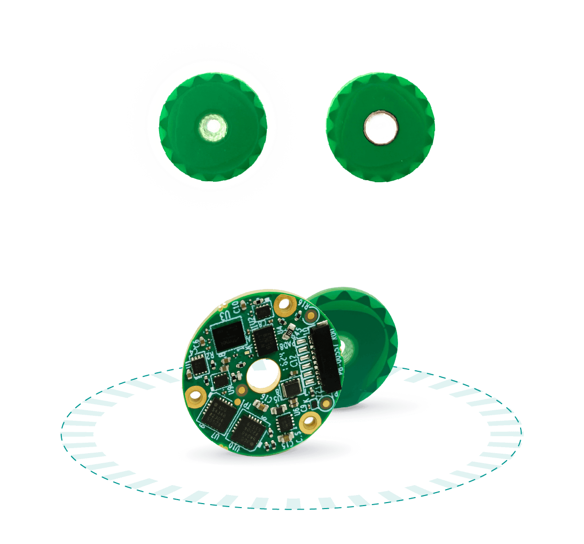 Ultra Accuracy Encoders VLX-25, compact rotary sensor with 0.025° precision. Absolute Rotary Encoder הךס25