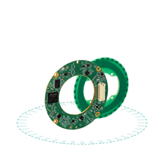 Compact Rotary Position Sensor using absolute rotary encoder technology. VLX60 Absolute Rotary Encoder